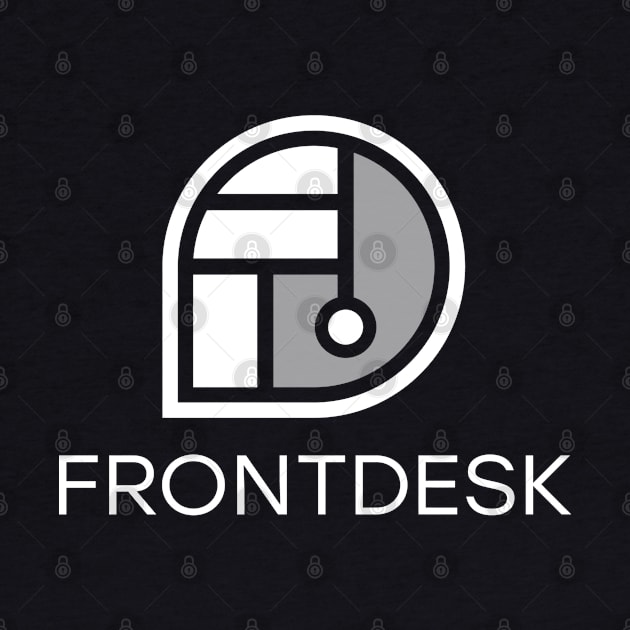 White Frontdesk Logo by Frontdesk